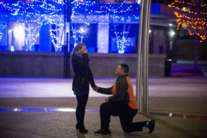 Marriage Proposal in Downtown Columbus