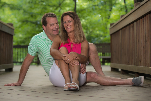 Outdoor engagement picture