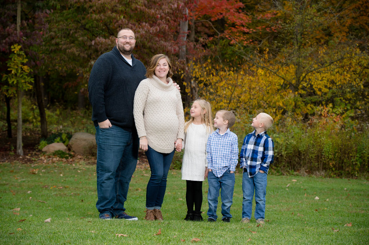 Family Portrait Session with 3 children