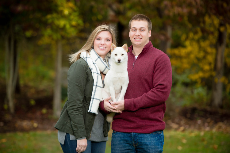 Outdoor Family Pictures with Dog