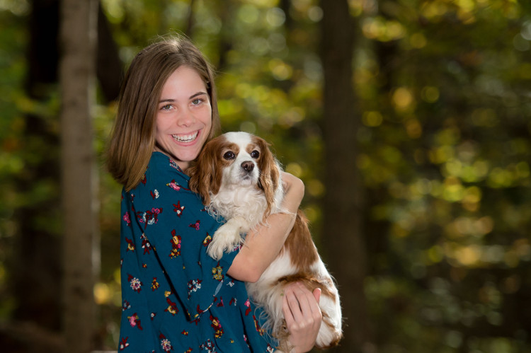 Worthington Senior Portrait with Dog