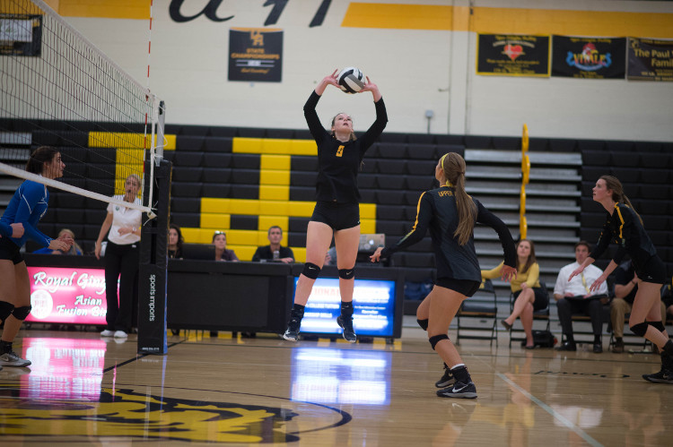 Action photo high school volleyball